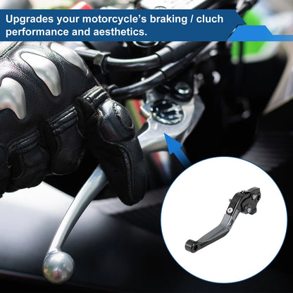 Adjustable Brake Clutch Levers for Yamaha WR125X (2009–2015) Black Titanium