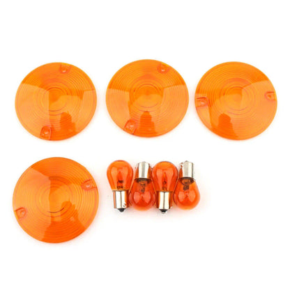 Yellow Turn Signal Light Cover Lens for Harley Electra Glide
