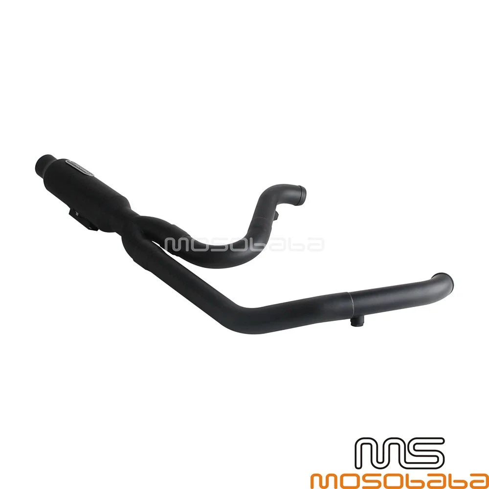 2into1 Exhaust Muffler Pipe for Harley Touring Road Glide Road King (2017-2023)