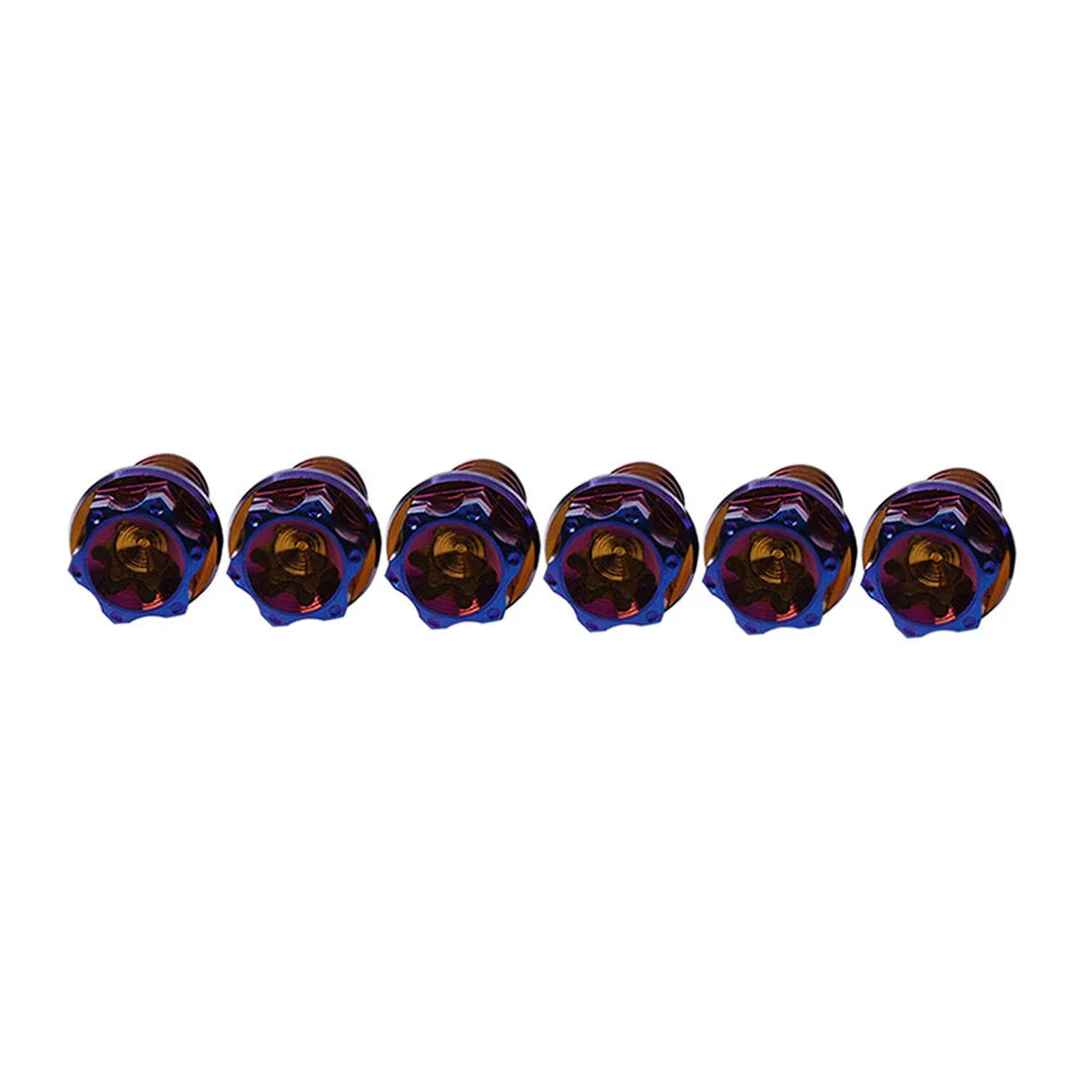 6 x M10x10mm Titanium Torx Head Flange Screws for Motorcycle Bike