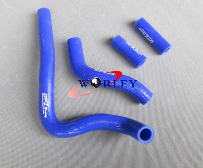 Silicone Radiator Hose for Kawasaki KX250 (2004–2007) - Red