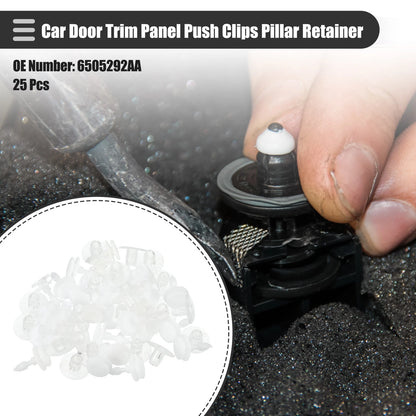 25 Pcs Door Trim Panel Push Clips for Dodge (No. 6505292AA)