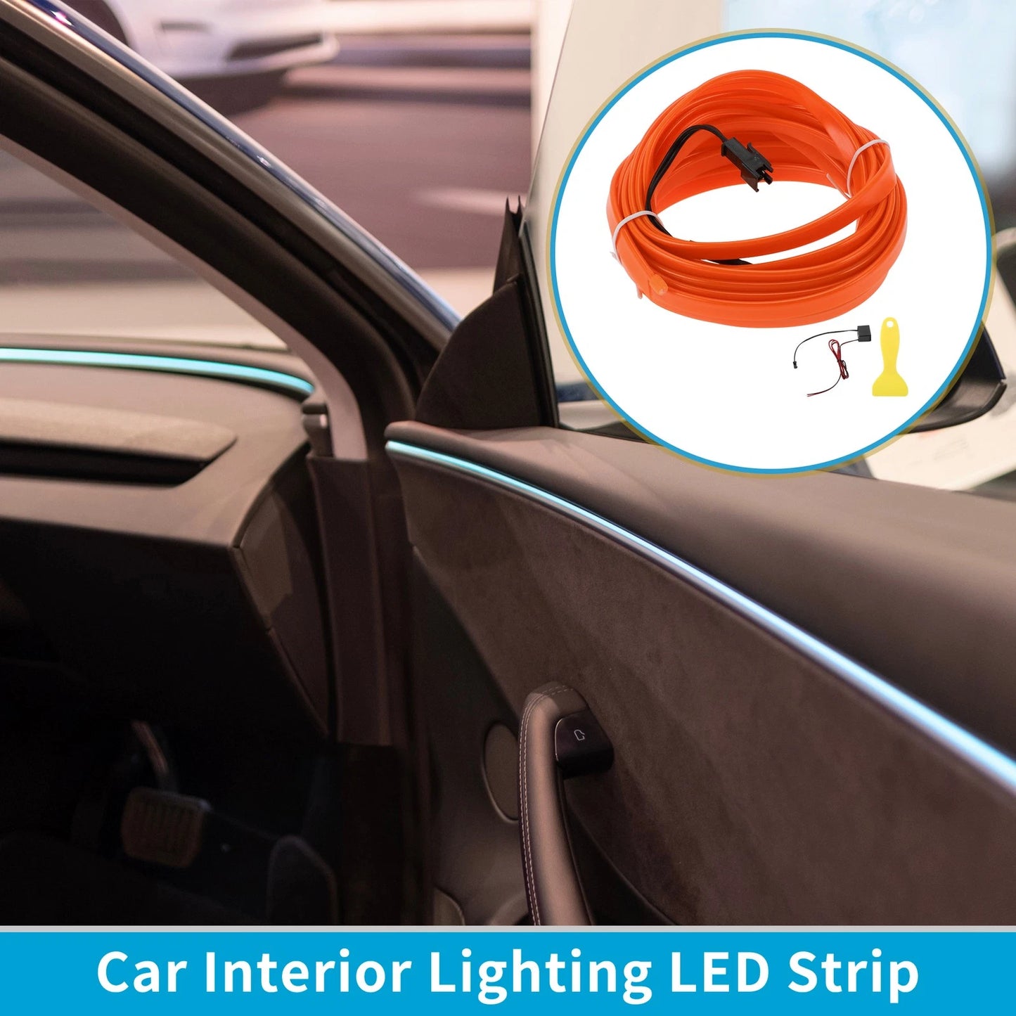LED Strip Neon Wire Lighting for Universal Car (12V)