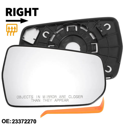 Heated Right Passenger Side Mirror Glass for Chevrolet Malibu (2016-2021)