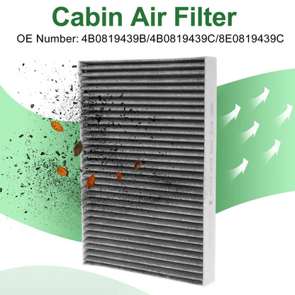 Cabin Air Filter No.4B0819439B for Audi A4 B6 (2000–2004) 1 Pc