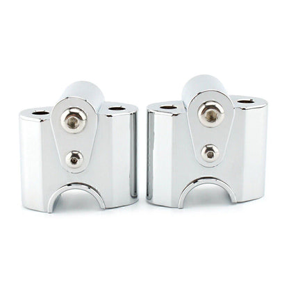 Chrome Handlebar Risers Lift Clamp Adapters for BMW R 18 Classic (2022-2023)