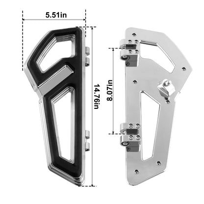 Chrome Driver Floorboards Mount Bracket for Harley Touring (2014-2024)