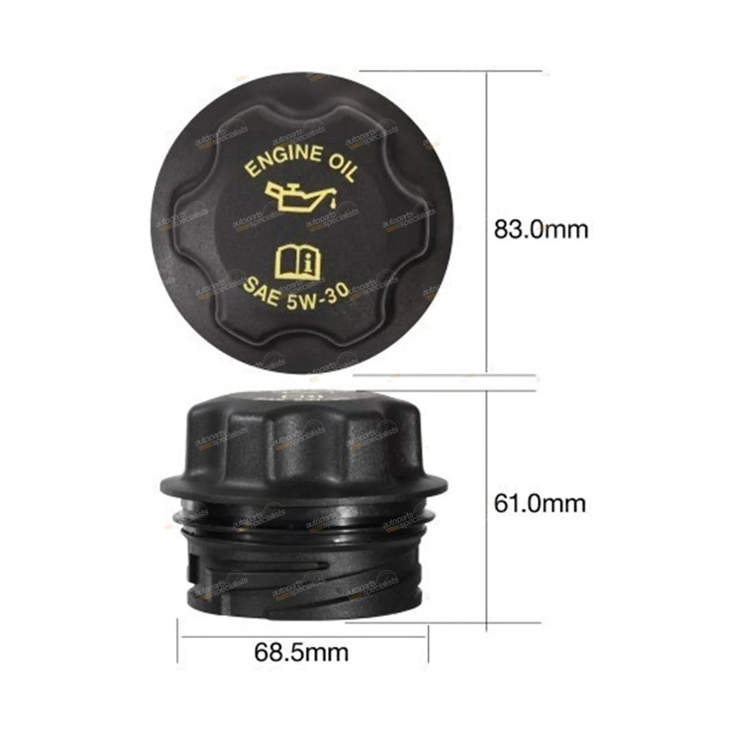 Engine Oil Cap Push & Turn for Jeep Commander XH V8 4.7L (2006 - 2010)
