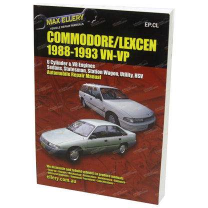 Workshop Repair Manual for Commodore VN VP V6 V8 (1988–1993)