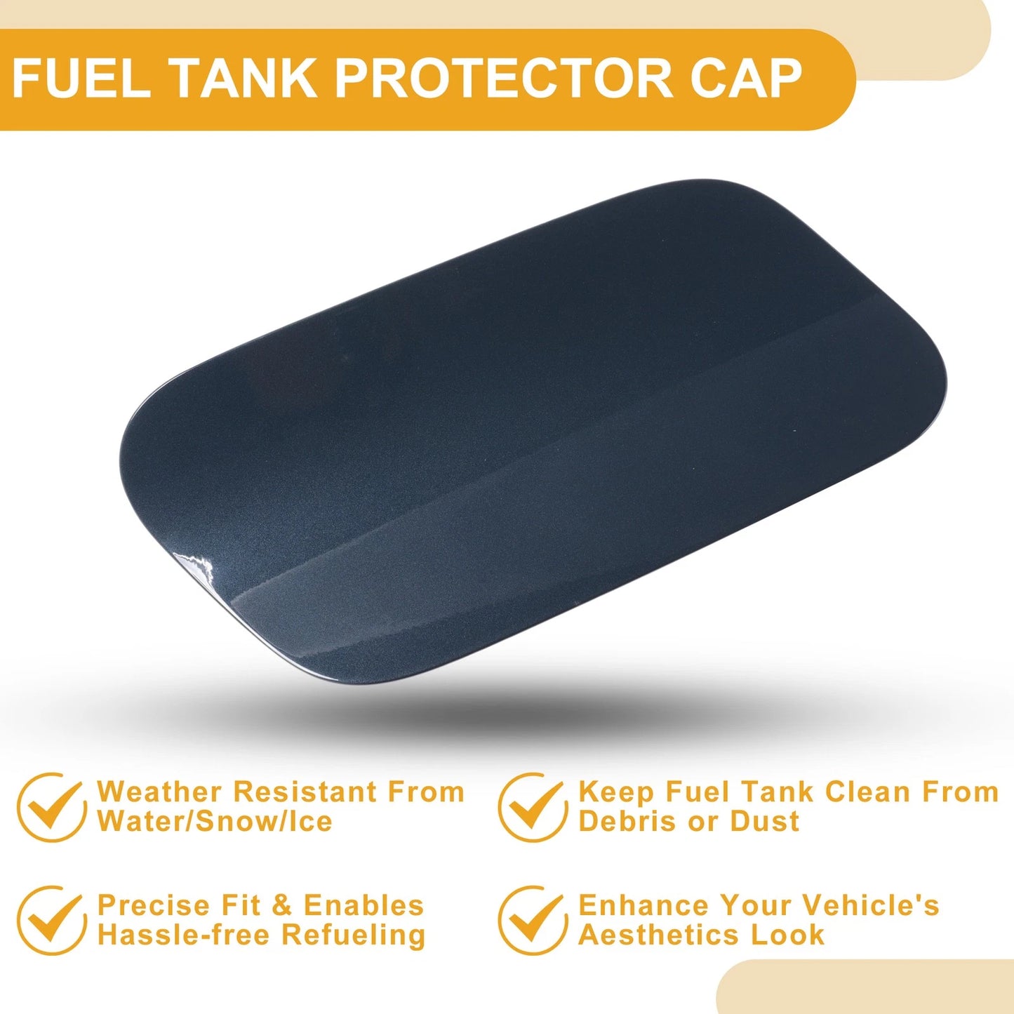 Fuel Tank Door Cap for Audi A7 (2019–2024) Clip Type No.4K8809907 Galaxy Blue ABS