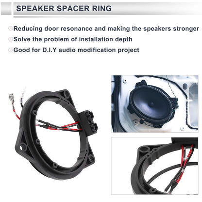Set of 2 Speaker Spacer Rings for BMW (3 Series 1998–2006)