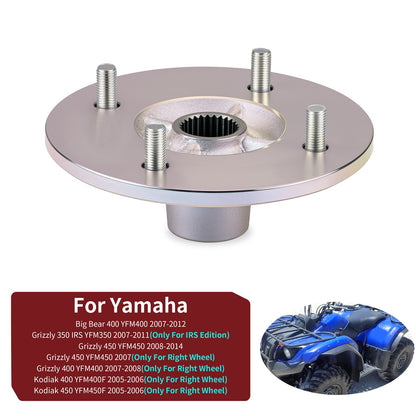Rear Wheel Hub for Yamaha Grizzly 350 400 450 Kodiak 400 450 (2000–2019)