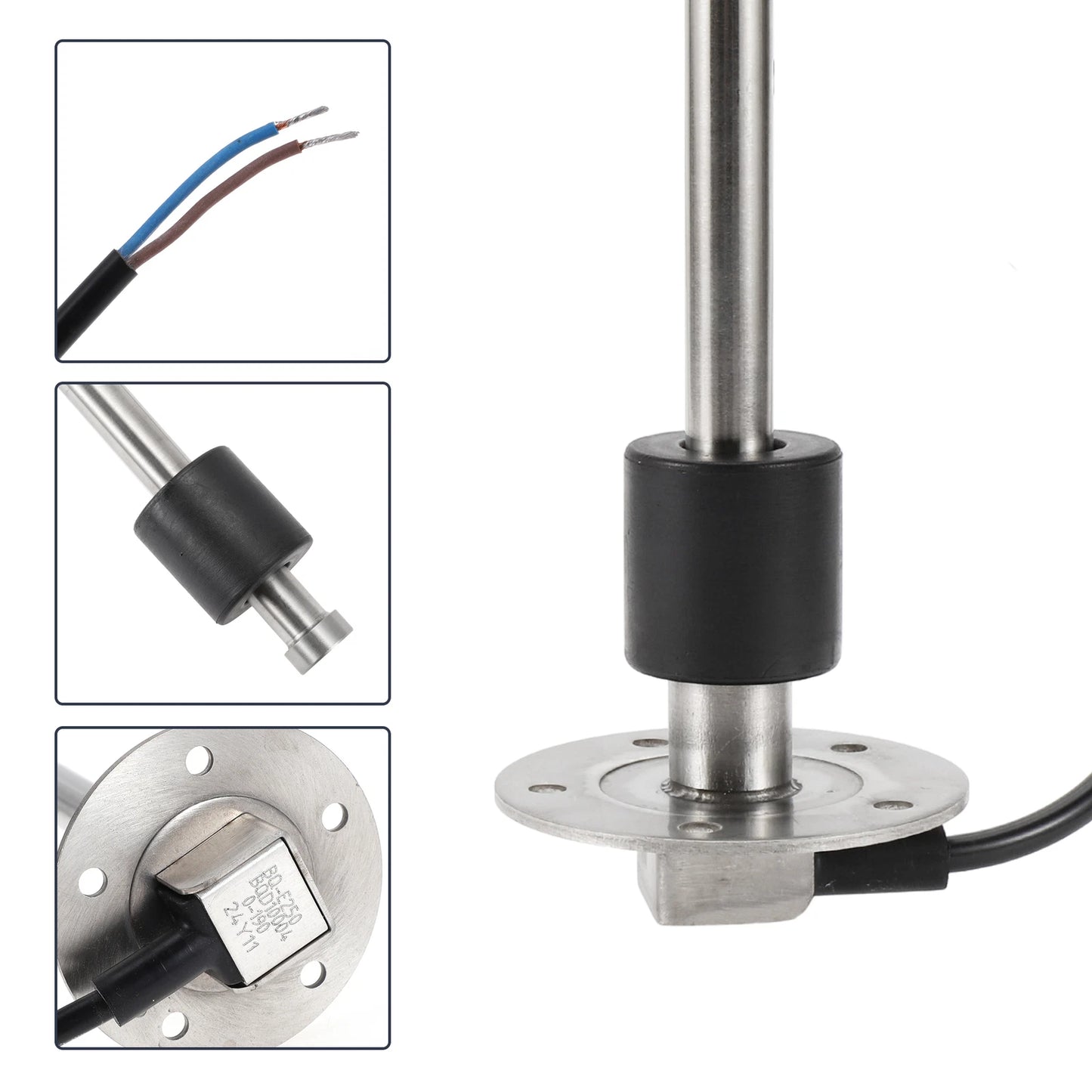 Fuel Sending Unit and Gauge Kit 0-190 Ohm for Boat Car Truck (0-190)