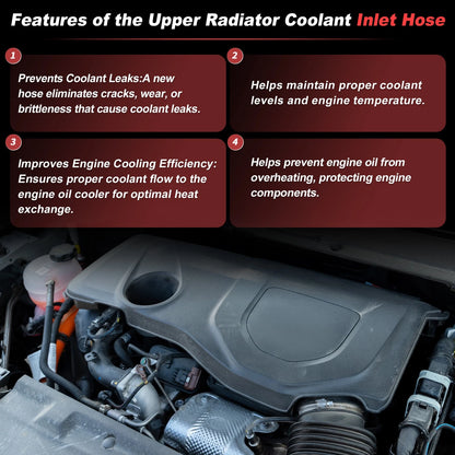Upper Radiator Coolant Inlet Hose for Jeep Compass (2007–2017) No.5058172AH