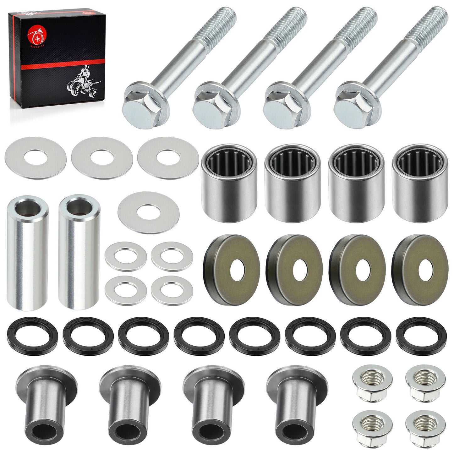 Set of 4 A-Arm Bearing Bushings for Kawasaki KFX400 (2003–2006)