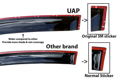 Weather shield window visor for Honda HR-V (2015–2021)