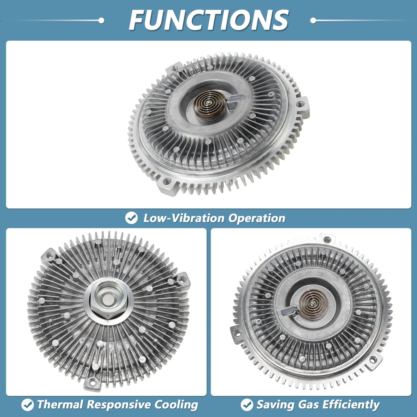 Engine Cooling Fan Clutch for BMW 323ci (2000) No. 11527502804