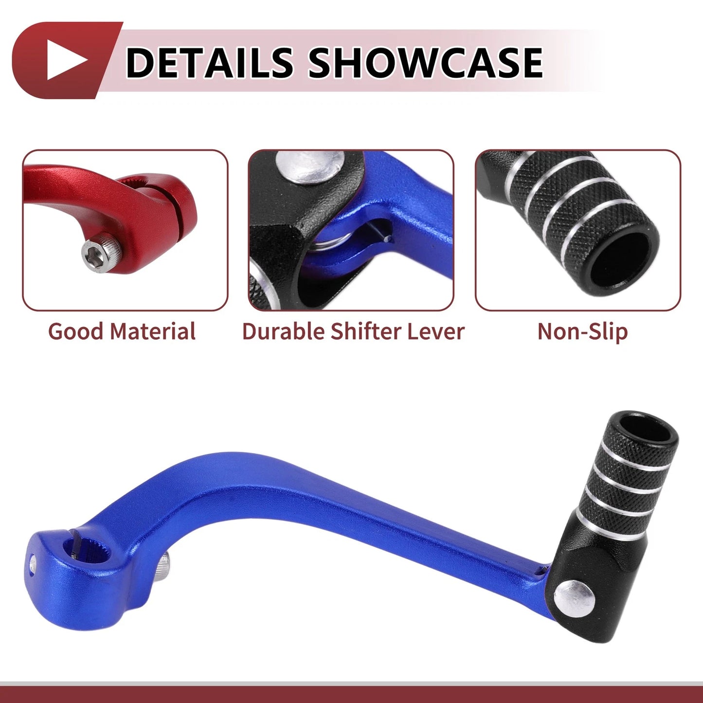 Folding Gear Shifter Lever for Honda CRF110F (2013–2018) Blue Black