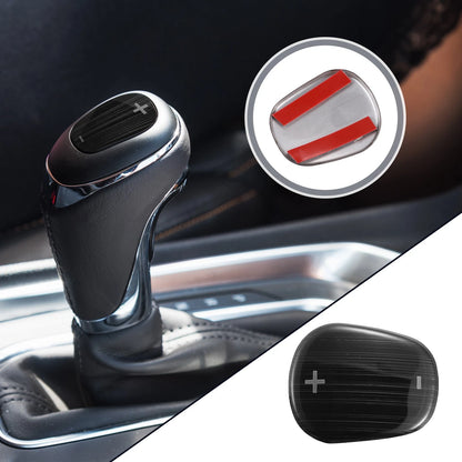 Gear Shift Knob Cover Sticker for Chevrolet Equinox (2018–2020) Black