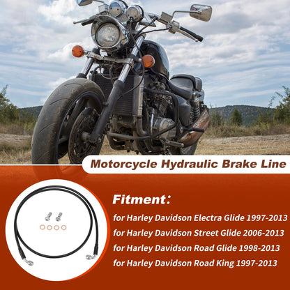 55" Brake Hose Oil Line for Harley Davidson Electra Glide (2014–2023)