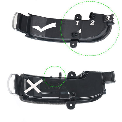 Pair Mirror Signal Lights for Mercedes-Benz C-Class (2004–2007)