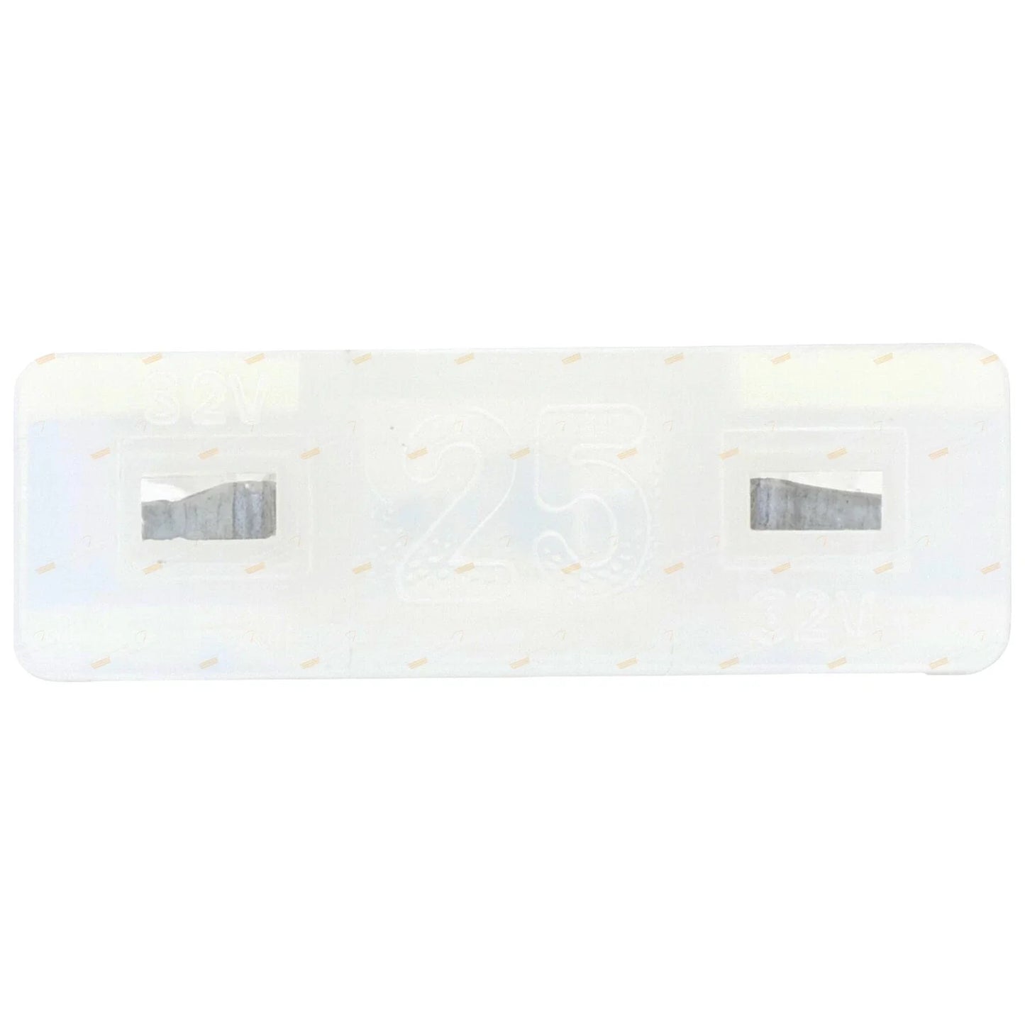 100 x Low Profile Mini Blade Fuses 25 Amp Clear