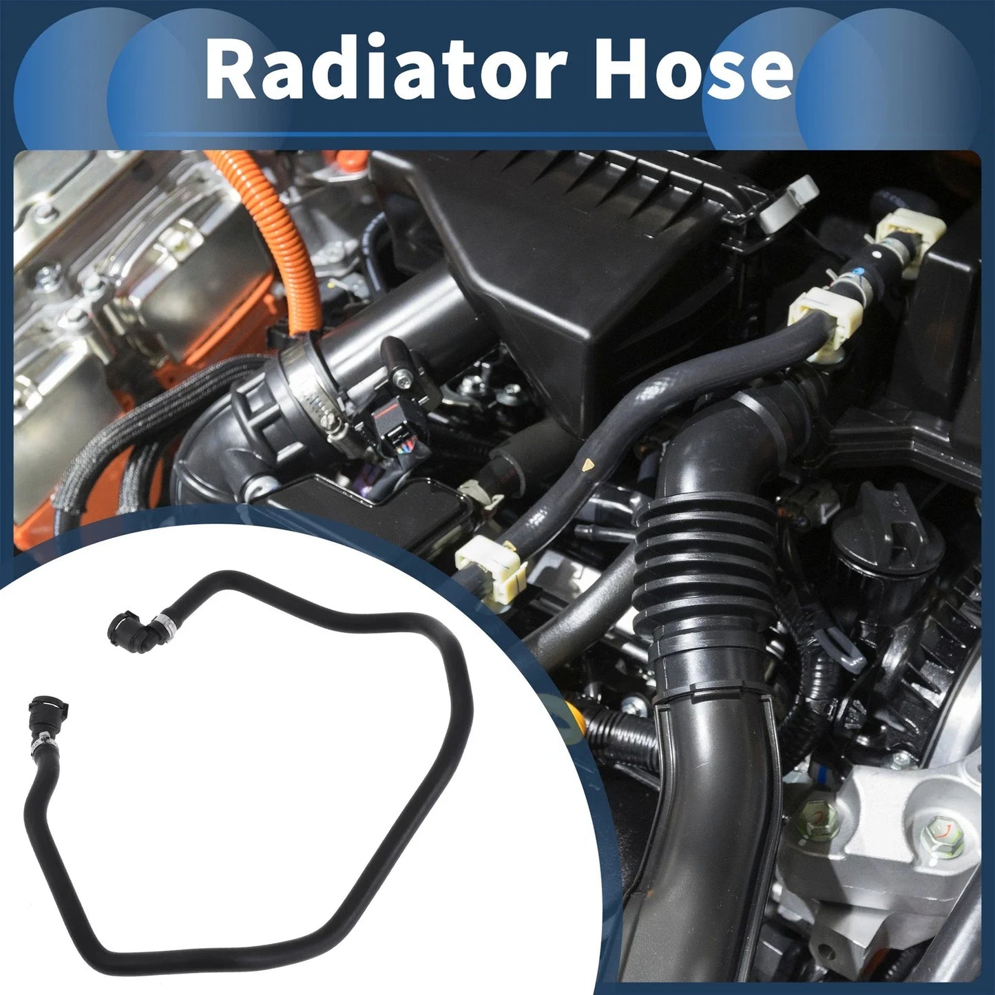 Radiator Hose for BMW X3/X4 (2018-2019) Rubber Black