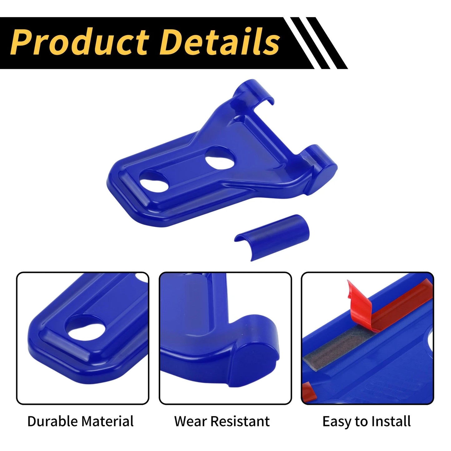 1 Pair Engine Hood Hinge Cover for Jeep Wrangler JL JLU (2018–2024) Deep Blue