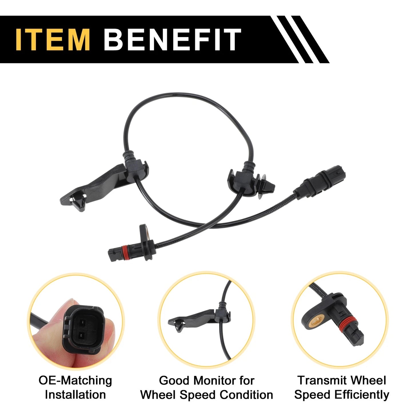 ABS Wheel Speed Sensor No. 57475SNA023 for Honda Civic (2006–2008) Rear Left