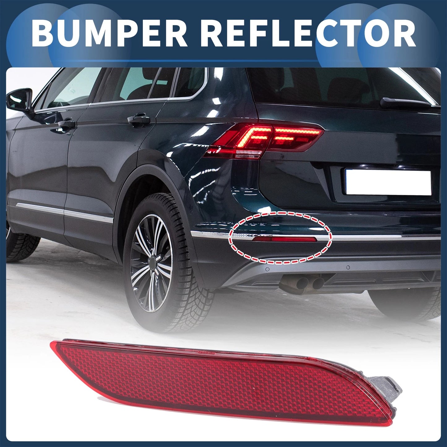 Bumper Reflector No. 8191006070 for Toyota Camry (2019–2024) Rear Right