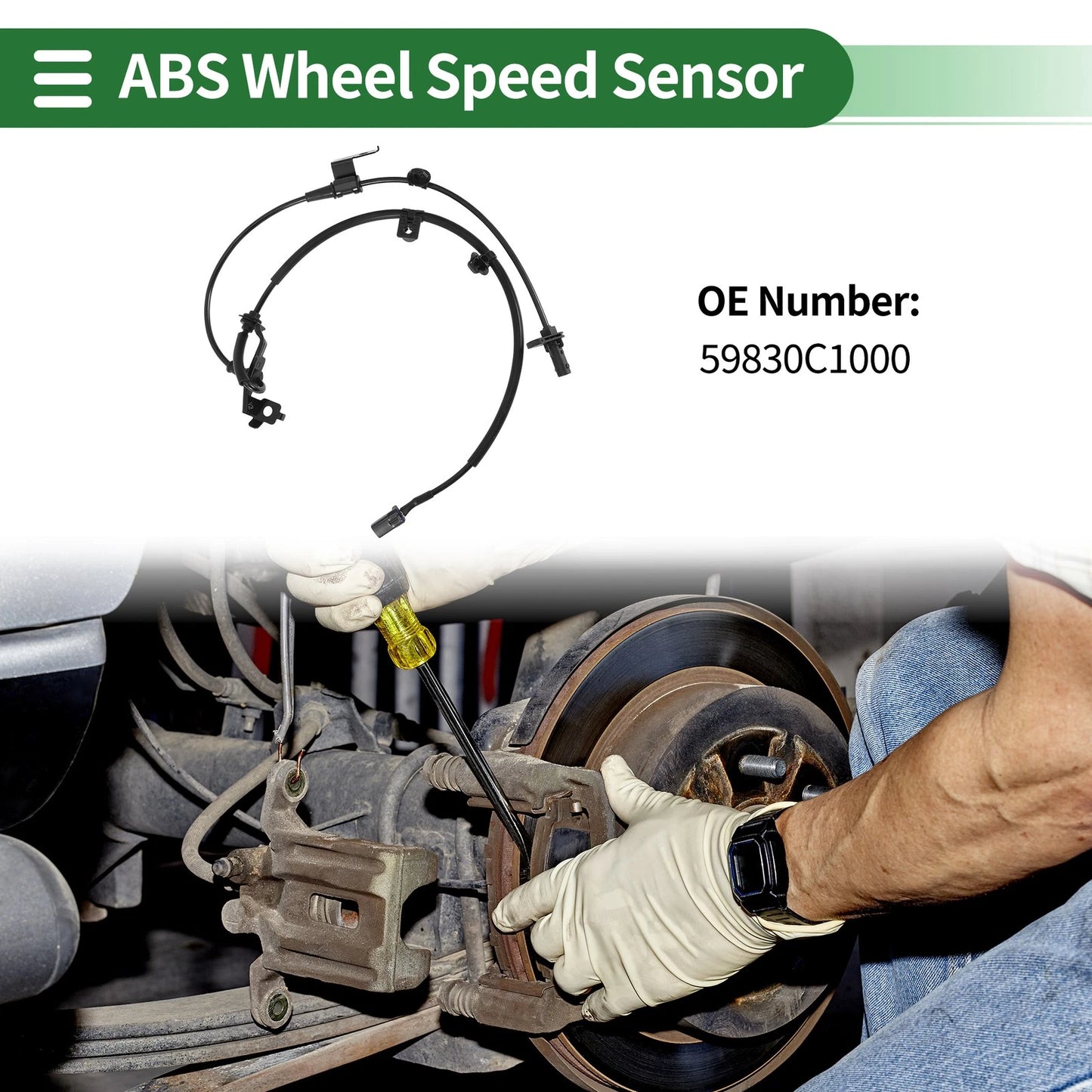 ABS Wheel Speed Sensor No. 59830C1000 for Hyundai Sonata (2015–2019)