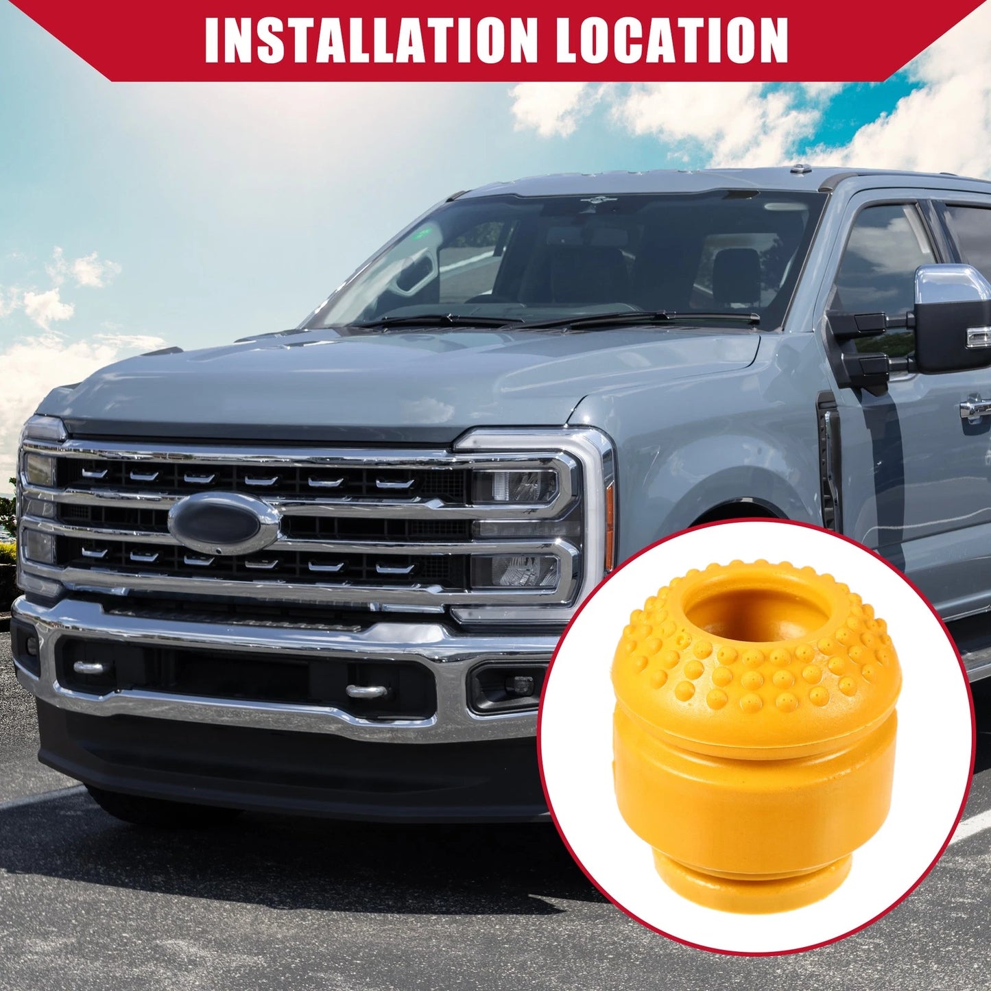 2pcs Coil Spring Damper for Ford F-250 Super Duty (2017–2023)