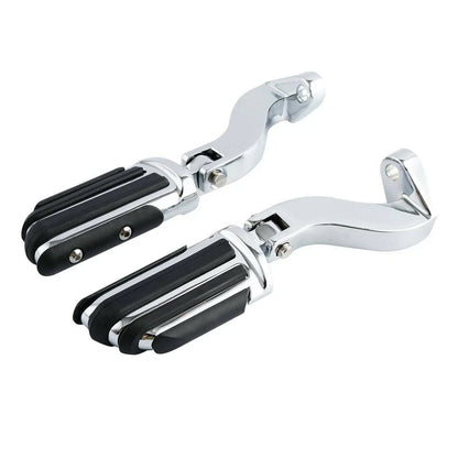 Chrome Passenger Footpeg Pilot Pegs for Harley Touring (1993-2025)