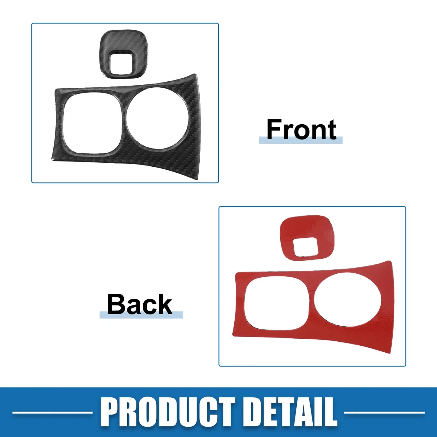 Ignition Key Hole Panel Covers for Chevy Corvette C5 Black (1997-2004)