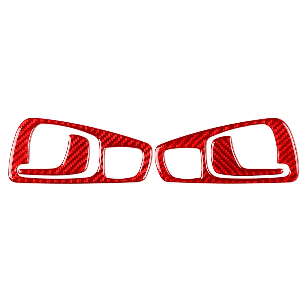 Carbon Fiber Red Interior Door Handle Cover Trim for Honda S2000 (2004-2009)