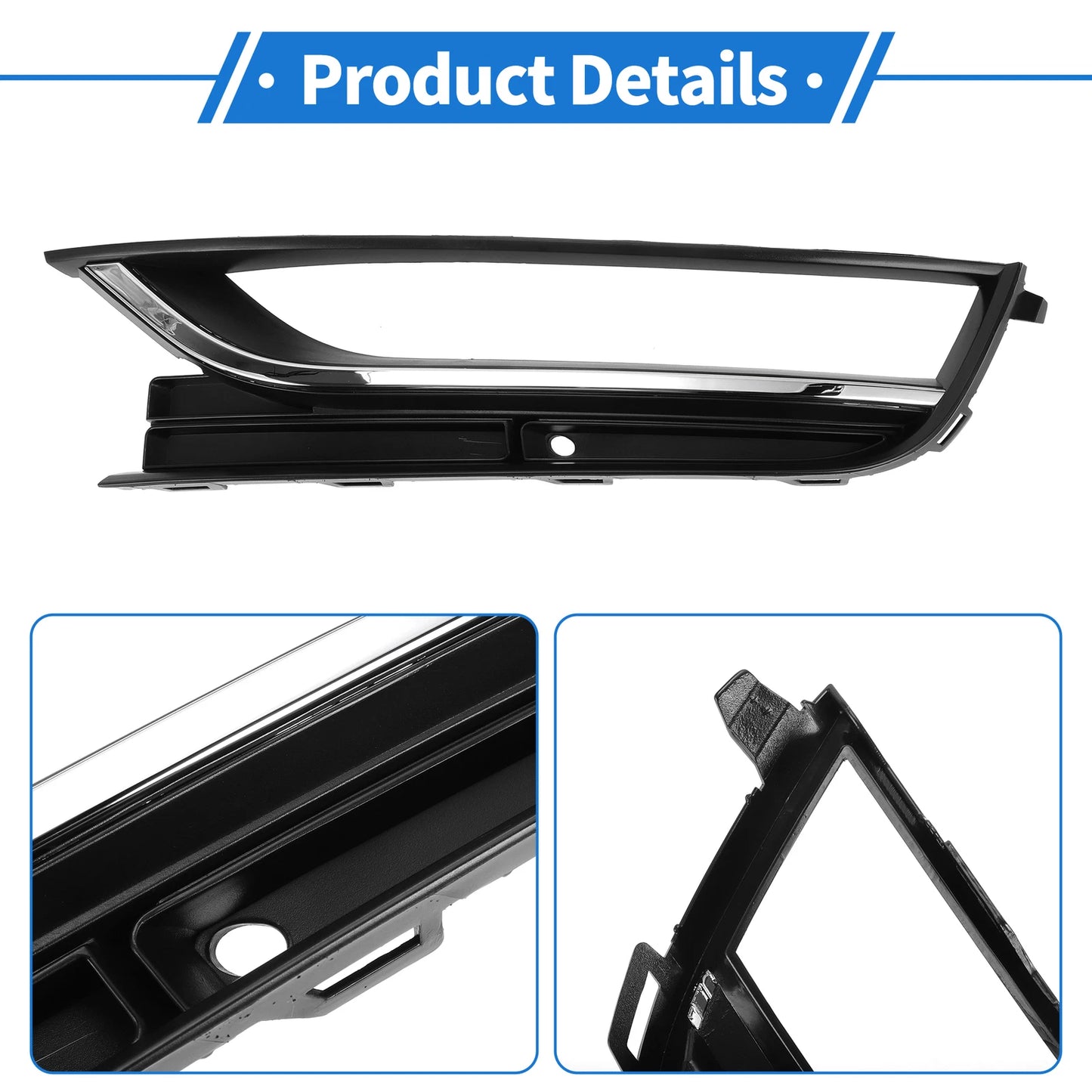Fog Light Grill for Volkswagen Passat (1 Pc, Black)