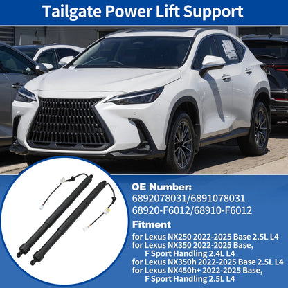 LH RH Tailgate Power Lift Support for Lexus NX250 NX350 (2022–2025) No. 6892078031