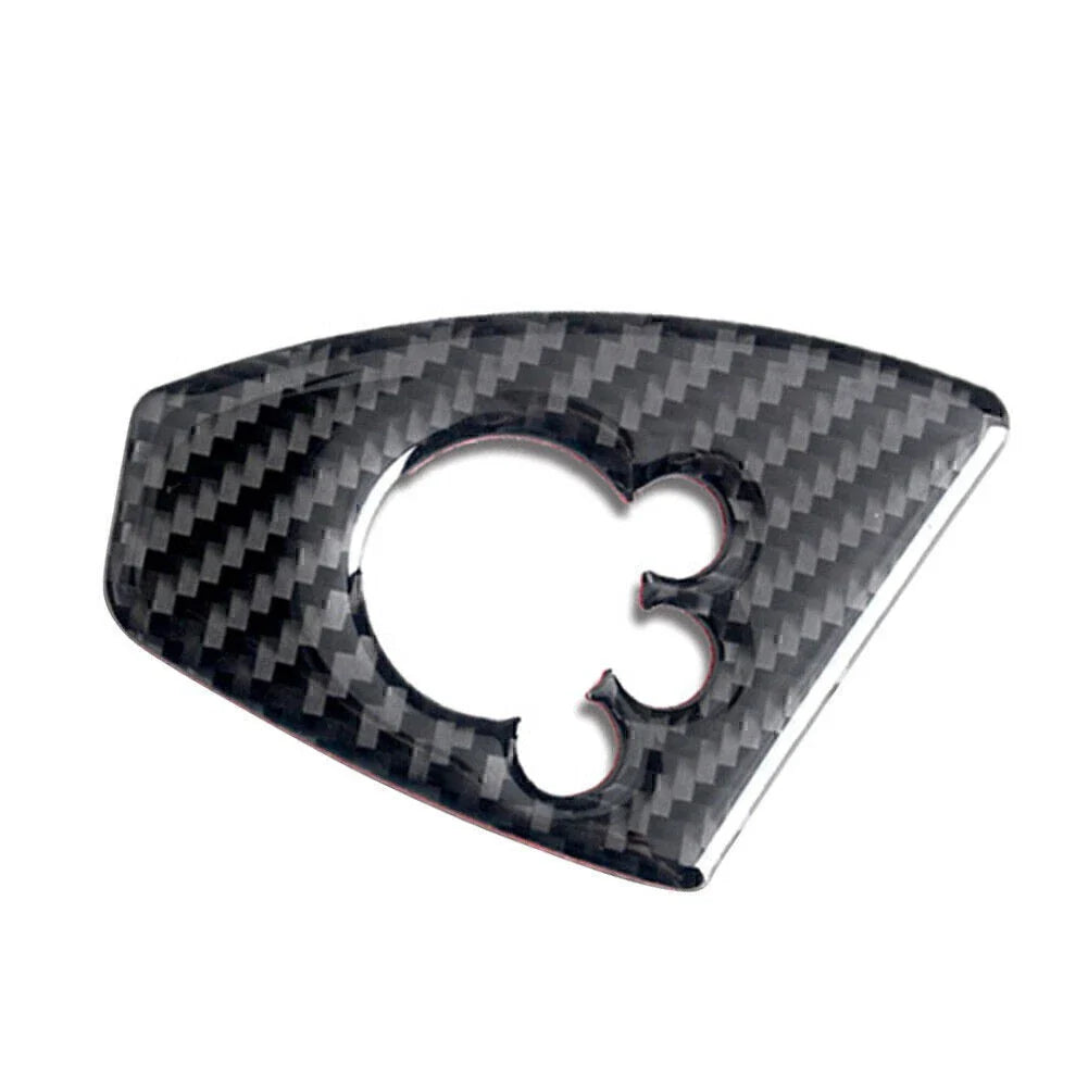 Carbon Fiber Black Interior Door Lock Button Cover Trim for Audi TT TTRS (2008-2014)