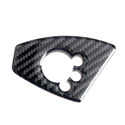Carbon Fiber Black Interior Door Lock Button Cover Trim for Audi TT TTRS (2008-2014)