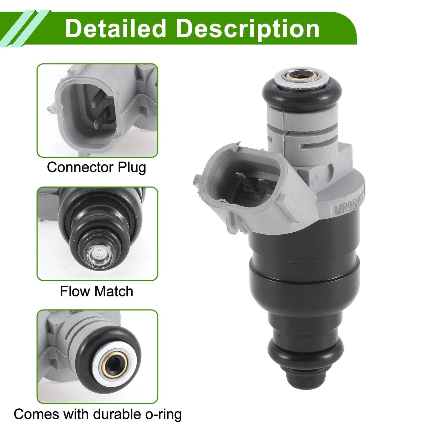 1 Pc Fuel Injector MR988977 for Mitsubishi Colt 1.3L (2004–2008)