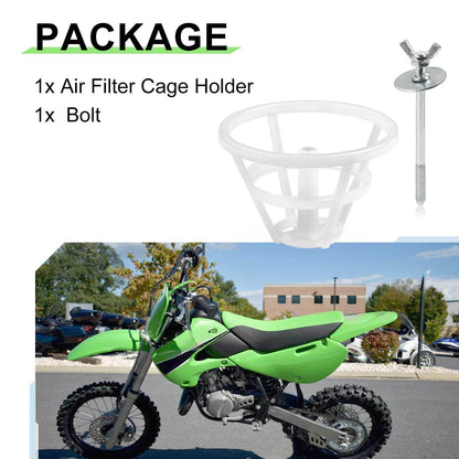 Air Filter Cage Holder with Bolt for Kawasaki KX65 KX80 KX85 KX100 KX112 (2000–2023)