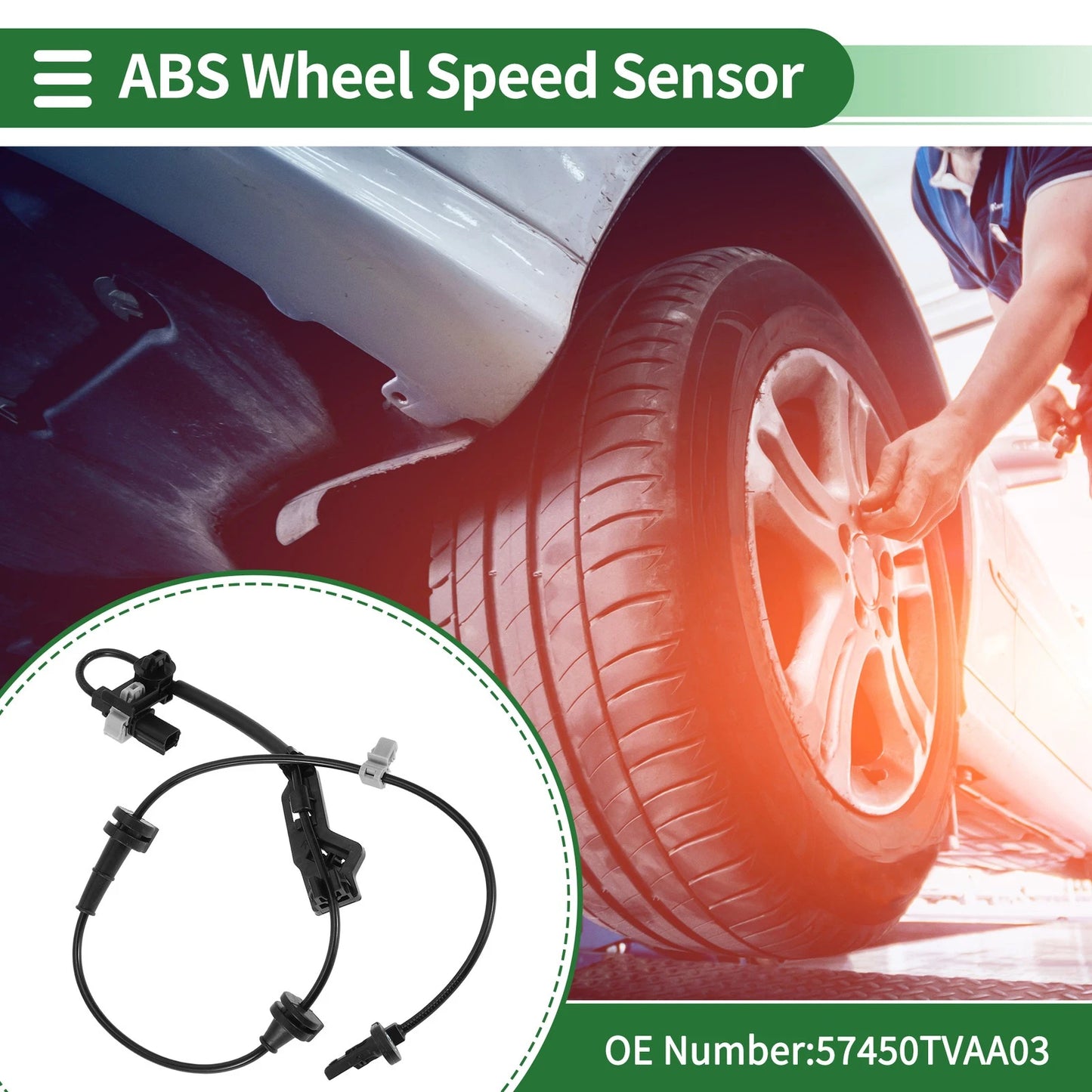 ABS Wheel Speed Sensor No. 57450TVAA03 for Honda Accord (2018–2023)