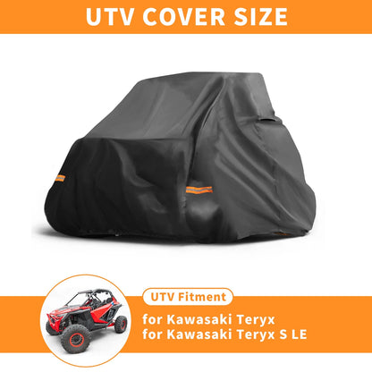 Waterproof UTV Cover for Kawasaki Teryx S LE (2014–2023) Black