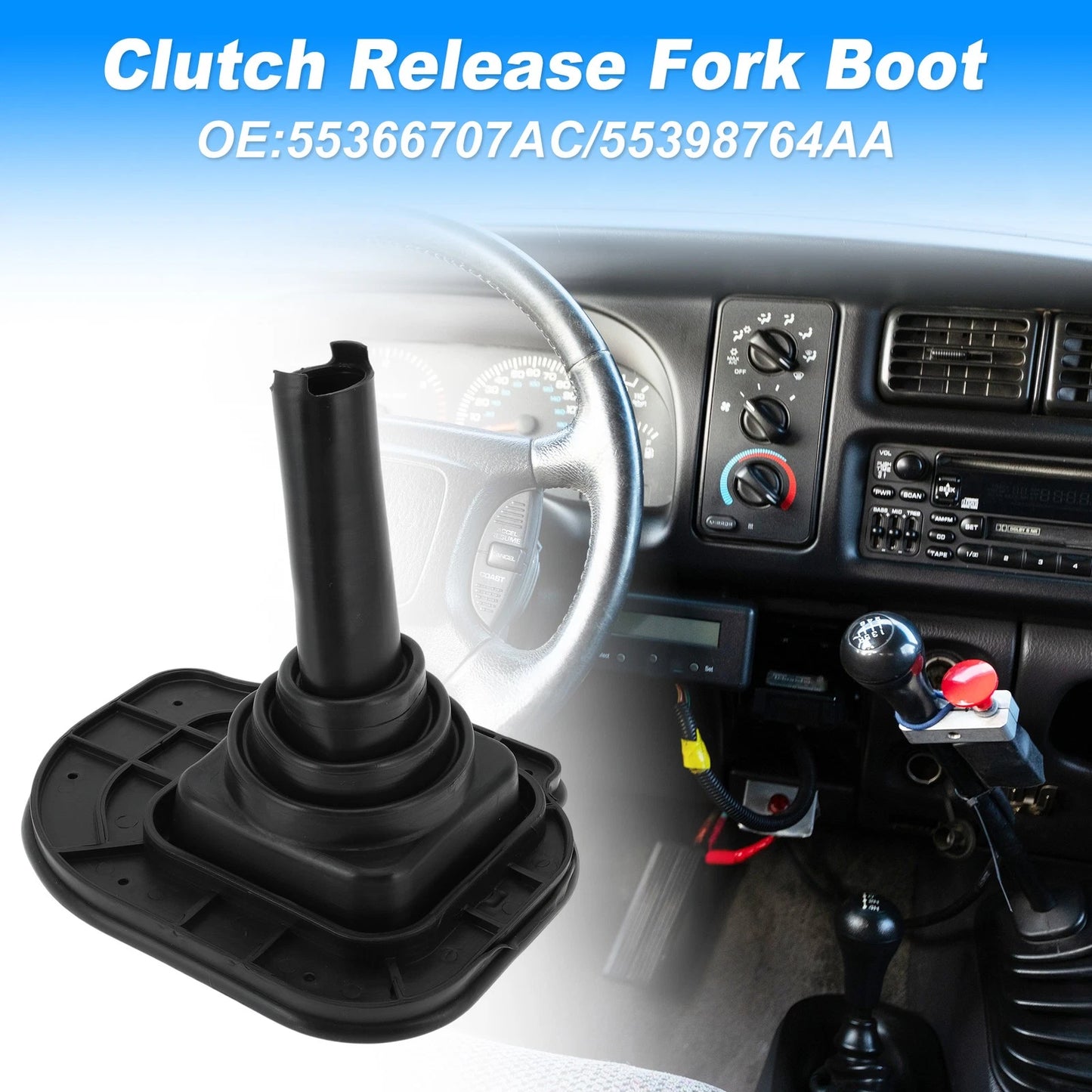 Gear Shifter Lever Lower Boot for Dodge Ram 1500 2500 3500 (No. 55366707AC)