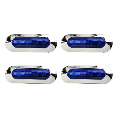 Lamp 12-24V 4 LED Courtesy Lights for Marine Boat RV Trailer