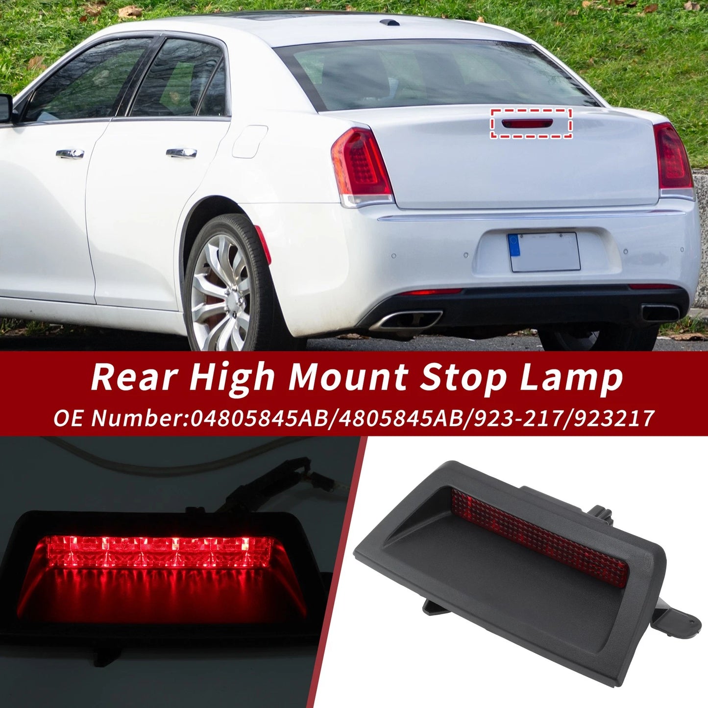 LED Third Brake Light Lamp for Chrysler 300 (2005–2007) 4805845AB