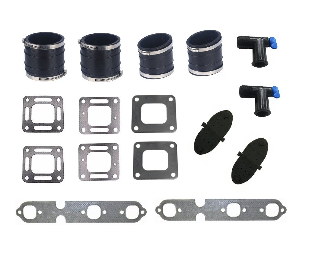 Exhaust Manifold Kit for Mercruiser 175 205 V6 (1970–1990)