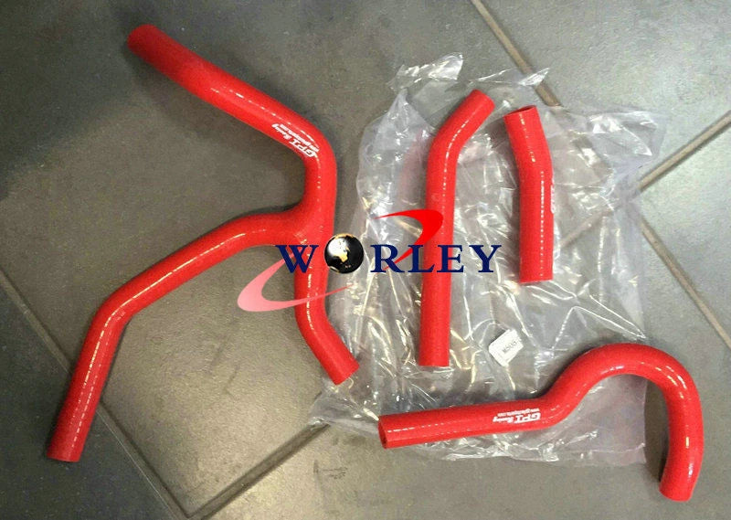 Red Silicone Radiator Y Hose Kit for Honda CRF450R (2015–2016)