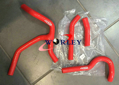 Red Silicone Radiator Y Hose Kit for Honda CRF450R (2015–2016)