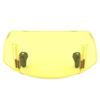 Universal Windshield Deflector for Motorcycle - Yellow